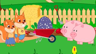 Famille d'Écureuil - Egguf De Cochon Rose Vidéos Animé 2021 en Français 13+