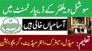 New Social Welfare Jobs for male and female 2020 in Pakistan | online apply | K A Tech