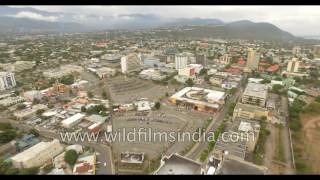 4K aerial footage of Kingston, Jamaica