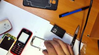 Замена дисплея на Nokia 112