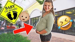 11 YEAR OLD WEARS PREGNANCY BUMP FOR A DAY! ?? | Slyfox Family