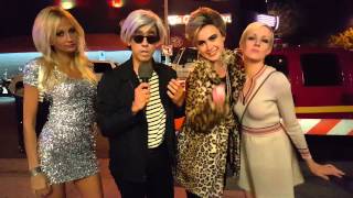 Weho Halloween 2015. Icons of the 60s shout out (Warhol, Twiggy, Sedgwick, Bardot)
