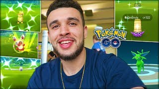 CATCHING NEW SHINY POKÉMON! CRAZY RESEARCH LUCK! (Pokémon GO)