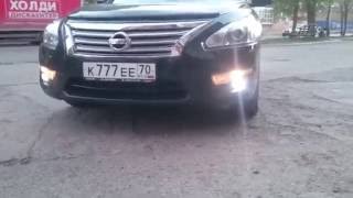 Светодиодные противотуманные фары с ДХО Ниссан, Инфинити и Рено. ПТФ Nissan, Infiniti, Renault