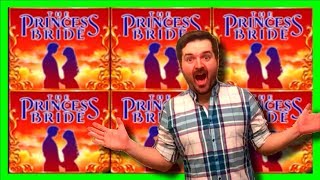 This Slot Is SO FUN! THE BONUSES of PRINCESS BRIDE SLOT MACHINE! BIG WINNING With SDGuy1234!