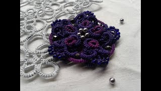 МК Фриволите/Анкарс/Tatting Брошь