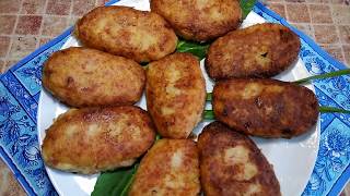 Вкусные картофельные котлеты без яиц !