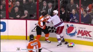 Brandon Prust vs Sean O'Donnell Apr 3, 2011