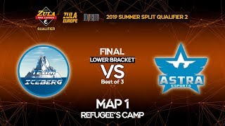 TEAM ICEBERG vs ASTRA ESPORTS | Map 1 | ZEPL 2019 Summer Split Qualifier 2