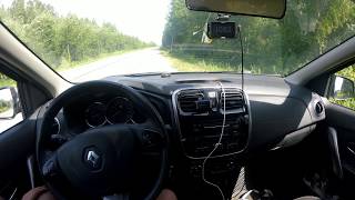 Разгон до 100 Renault Sandero II 1.6 МКПП, 82 л.с. 2014г. .