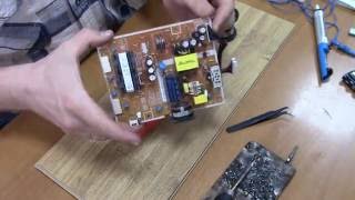 Samsung 943N - замена конденсаторов не помогла!