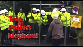 Mayhem at Sheffield Street Tree Protests, Police, Bouncers and Multiple Assaults
