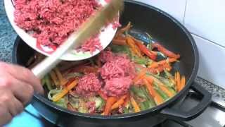 Viande hachee aux legumes