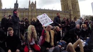 Facesitting Porn Protest in Westminster