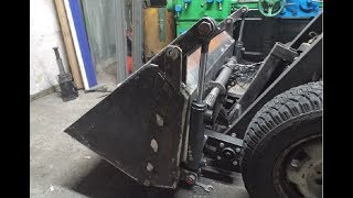 Самодельный челюстной ковш для самодельного погрузчика
