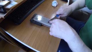 Заточка ножа на арканзасах. Paramilitary 2  М390  часть_2