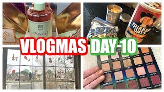 VLOGMAS DAY 10 | Cleaning, Cereal "Dates" in Bed, PR Unboxing