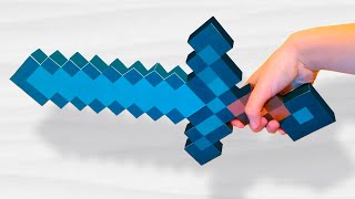 КАК СДЕЛАТЬ МЕЧ ИЗ МАЙНКРАФТ БЕЗ ПРИНТЕРА | БУМАЖНЫЙ МАЙНКРАФТ