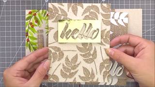Adding Texture With Die Cut Burlap