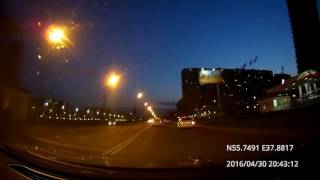 Вечерняя поездка с дачи в Москву 30/04/2016 (timelapse 4x)