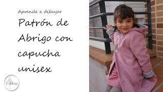 DIY: Patrón o moldes Abrigo niña y niño con capucha