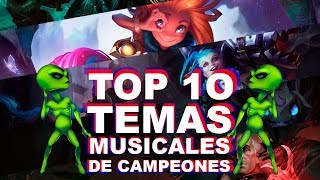 TOP 10 MEJORES CANCIONES DE CAMPEONES DE LOL | Halo