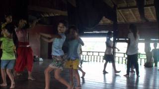 Apsara Dancing with the children of Phnom Penh's Apsara Arts Association