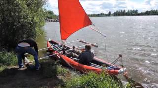 Каньон 2+ под парусом на Бутовском пруду