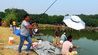 Amazing Fish Hunting Videos by Fishing Rod & Hooks