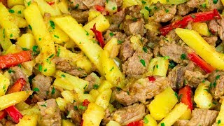 O rețetă simplă ce vă salvează rapid din orice situație - carne cu legume la tigaie! | SavurosTV