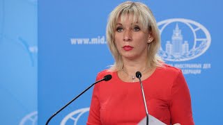 Еженедельный брифинг официального представителя МИД РФ Марии Захаровой
