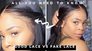 COMPARING  a good lace vs bad lace GUIDE |  SUPER FINE HD SWISS LACE | DIVASWIGS