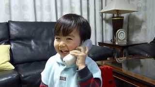 電話で遊んでます。エアー電話です：ゴメゆにこーんコータ動画