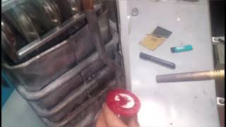 Ремонт газовой колонки, устранение течи подогревающей трубки.