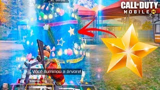 COD Mobile - Liguei a ÁRVORE DE NATAL com a ESTRELA NEVADA do BATTLE ROYALE | Veículo de Desfile