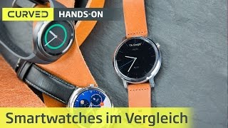 Huawei Watch, Moto 360 und Samsung Gear S2 im Vergleich | deutsch