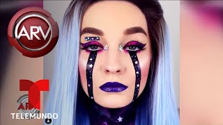 Artista de maquillaje sorpende con asombrosas creaciones en el rostro | Al Rojo Vivo | Telemundo