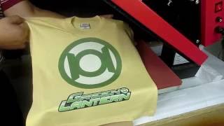 realiza este estampado para niño en una camiseta con papel transfer