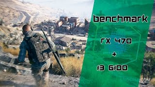 RX 470 + i3 6100 - Ghost Recon: Wildlands ‹ GamerPC › BR