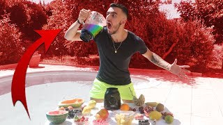 JE MÉLANGE TOUS LES FRUITS DE NOS RAYONS DE SUPERMARCHÉS ! EXTREME SMOOTHIE CHALLENGE !