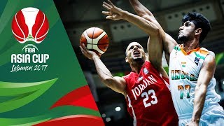 India v Jordan - Highlights - FIBA Asia Cup 2017