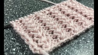 Узоры спицами. Объемные дорожки из вытянутых петель