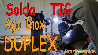 Solda TIG de aço inox DUPLEX (Video lesson - TIG Welding  stainless steel DUPLEX)