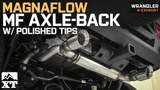 Jeep Wrangler Magnaflow MF Axle-Back with Polished Tips (2018 3.6L JL) Exhaust Sound Clip & Install