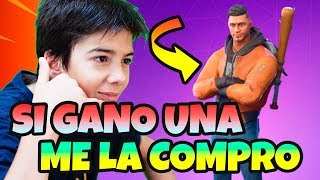 JUGANDO FORTNITE EN VIVO Y SI GANO UNA PARTIDA ME COMPRO SKIN DISIDENTE
