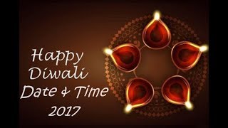 2017 Diwali Puja, Lakshmi Puja, Deepavali Puja dates