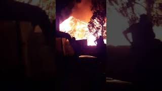 Крупный пожар в городе Касимов Рязанской области