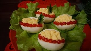 ФАРШИРОВАННЫЕ яйца с МЯСОМ КРИЛЯ!