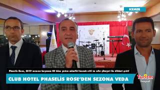 CLUB HOTEL PHASELİS ROSE’DEN SEZONA VEDA