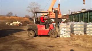 Разгрузка цемента с вагона. Погрузка на ЗИЛ. Разгрузка с ЗИЛа.